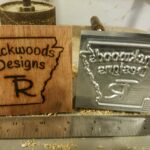 Arkansas State Outline Branding Iron for Backwoods Designs T-R