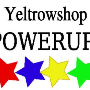Yeltrowshop Powerup Product Photo. Color.