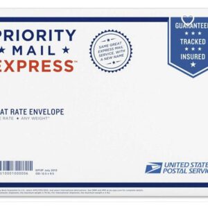 Priority Express Mail Flat Rate Envelope Photo. Color.