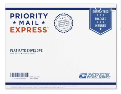 Priority Express Mail Flat Rate Envelope Photo. Color.