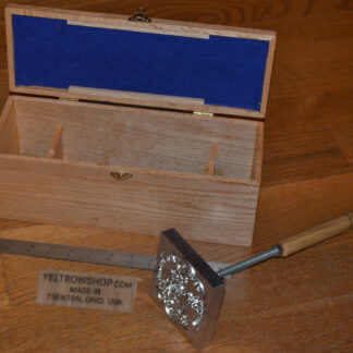 4x4 Branding Iron Gift Box. For holding custom branding irons. Made in the USA. Matt Linser Creation.