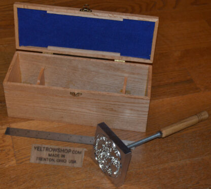 4x4 Branding Iron Gift Box. For holding custom branding irons. Made in the USA. Matt Linser Creation.