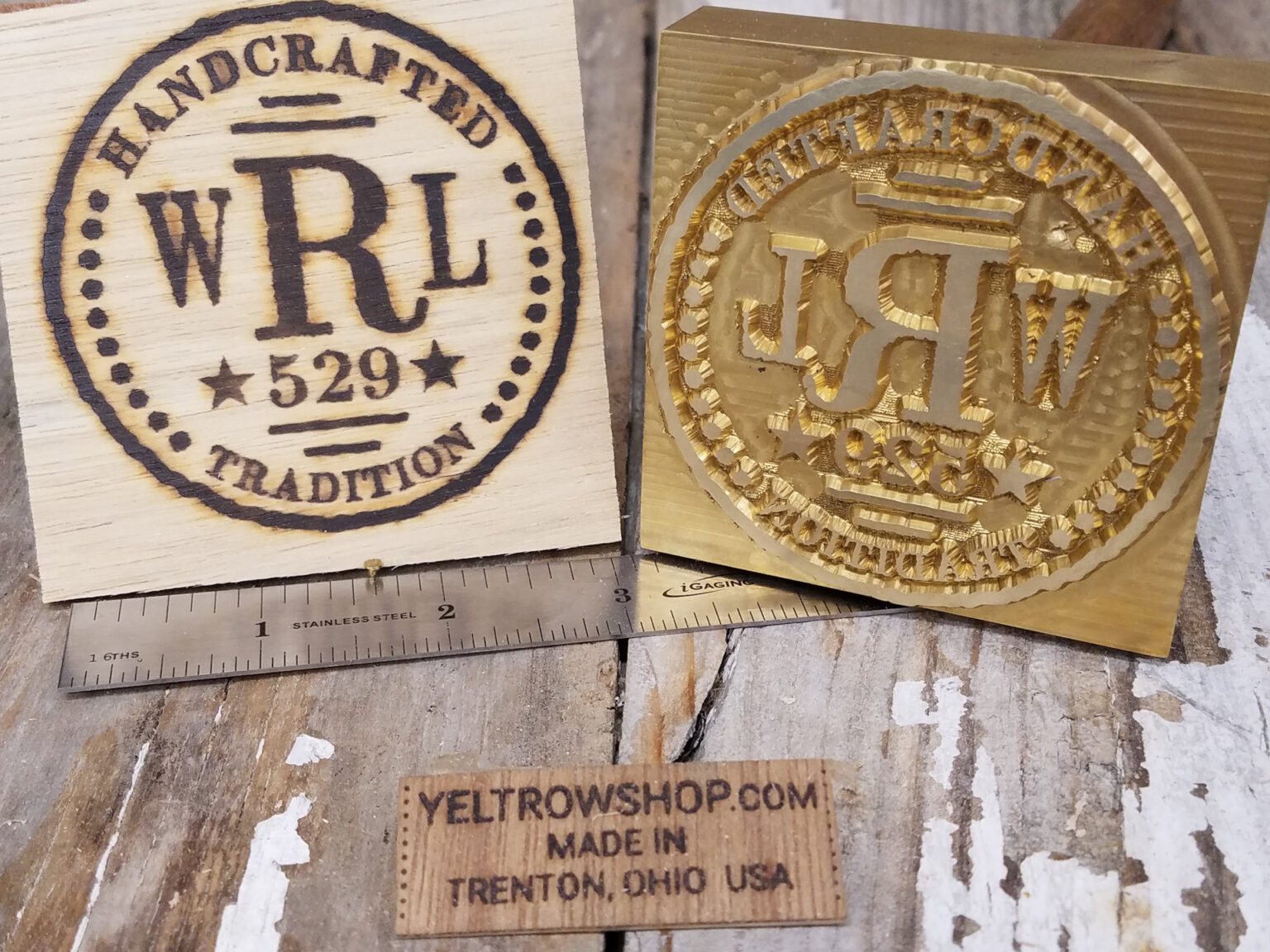 Brass Custom Branding Iron Made in USA by LLC
